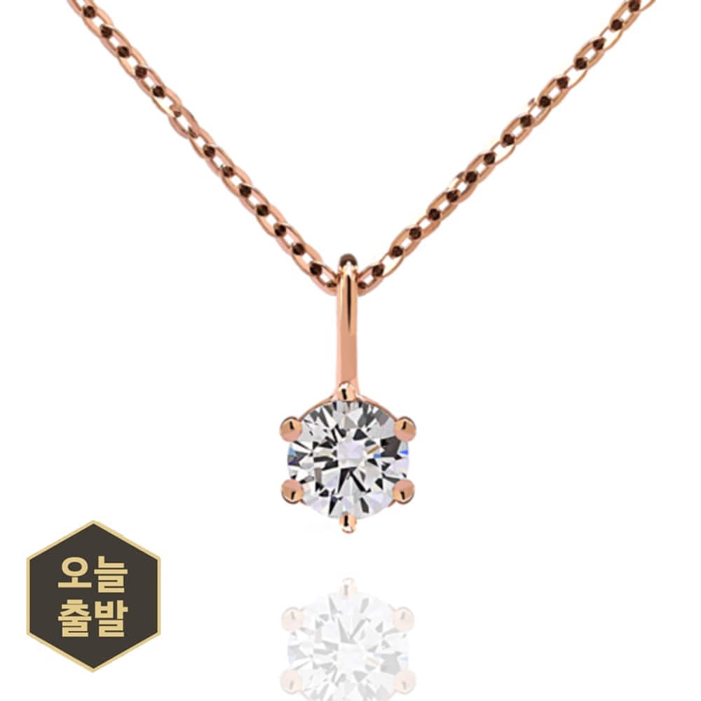 3부 다이아몬드 14k 18k 기념일선물 프로포즈 목걸이 투스 HNDN03716